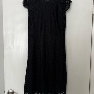 Xhilaration Black Lace Midi Dress